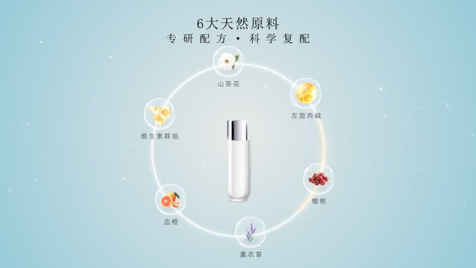 化妆品成分元素AE模板