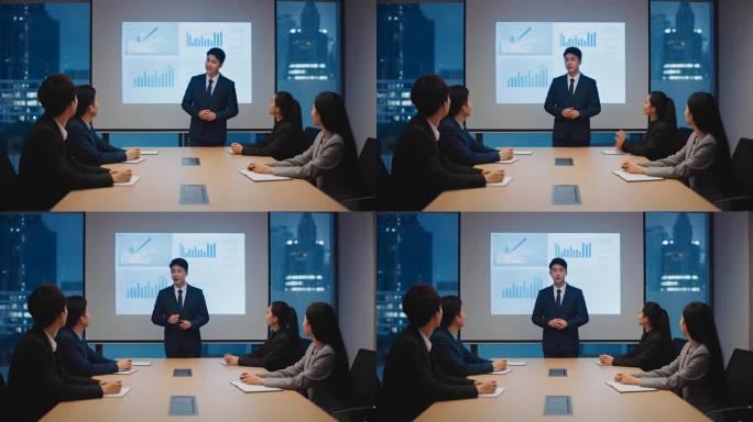 高端商务会见洽谈合作和讲解ppt