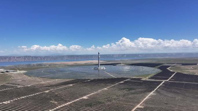 太阳能光热电站航拍