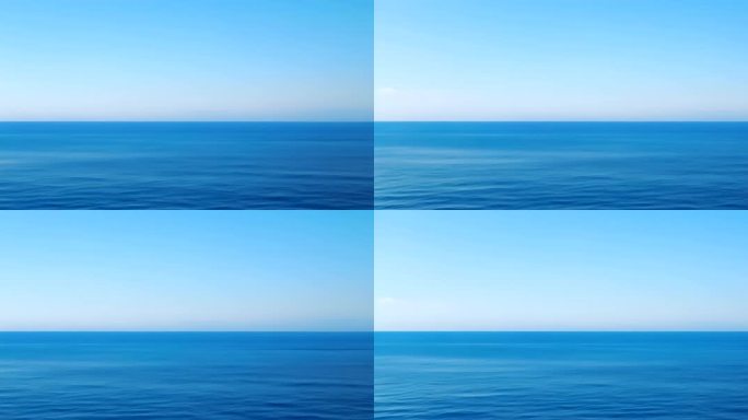 平静的海面与天空背景