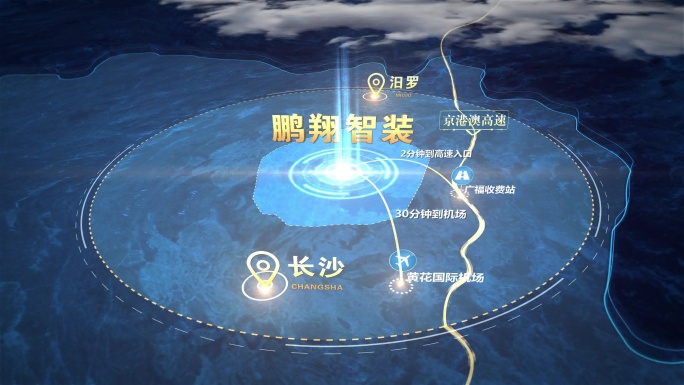 区域定位辐射地图