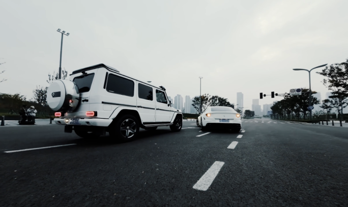 FPV穿越机汽车拍摄跑车性能车