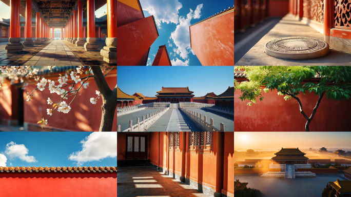 北京故宫紫禁城古建筑延时合集