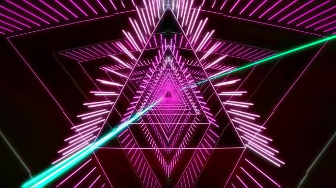 霓虹灯光律动酒吧舞曲背景