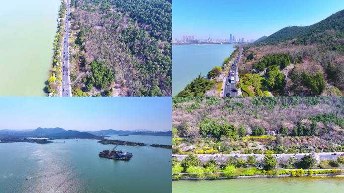 湖光山色徐州云龙湖城市风貌
