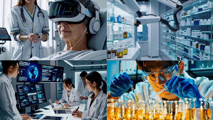 智慧医疗AI生物科技美容DNA基因工程