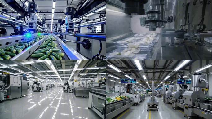蔬菜加工厂现代化食品加工生产线