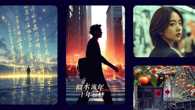 多屏图文展示 分屏快闪 分屏图文展示