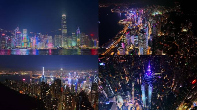 香港维多利亚港夜景