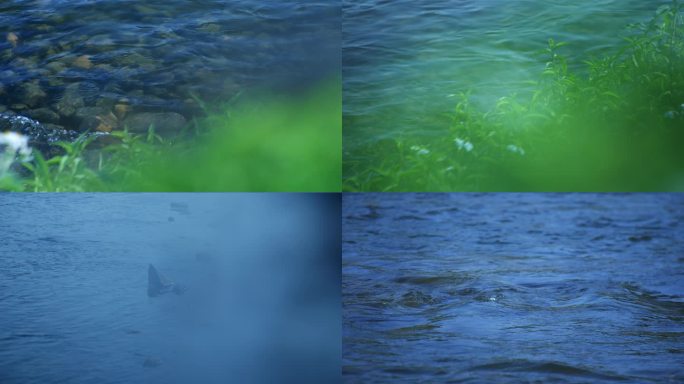 意境流水河水山水水源地河流水面江河