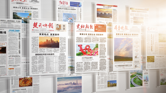 新闻报纸翻页展示