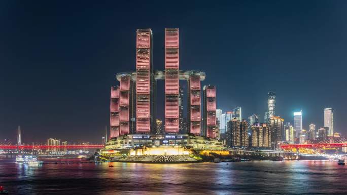 重庆来福士夜景