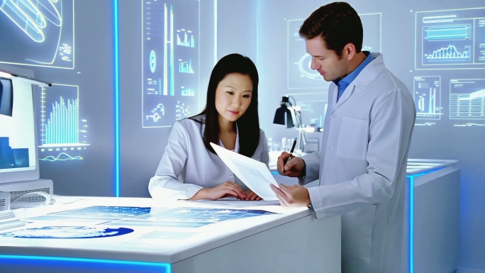 科研研发团队科学研究科学实验室科学探索