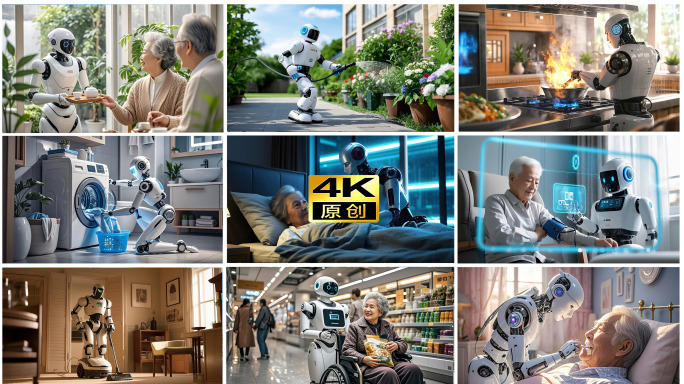 养老机器人，Ai机器人养老，未来养老生活