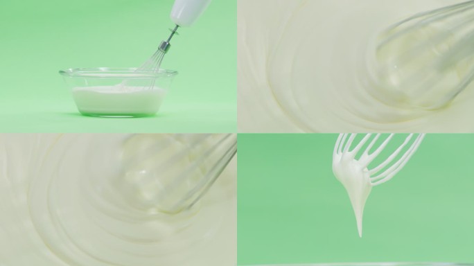 电动打蛋器搅打奶油