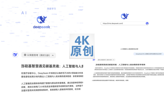 DeepSeek人工智能AI聊天对话界面