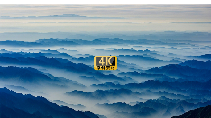 秦岭山水自然风光 清澈溪流与壮丽山景