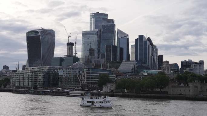 英国伦敦城市建筑街道交通