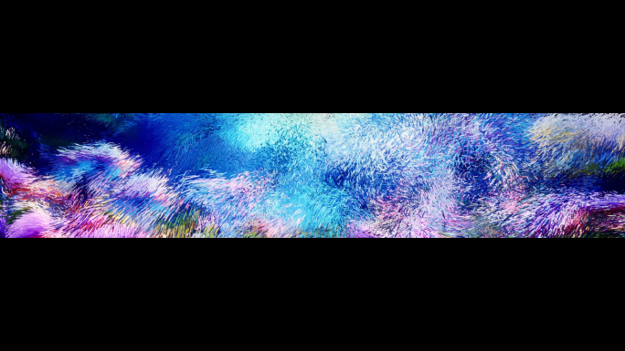 彩色粒子流体动感背景