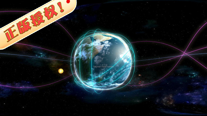 宇宙VR全景影片 人造卫星 银河系太阳系