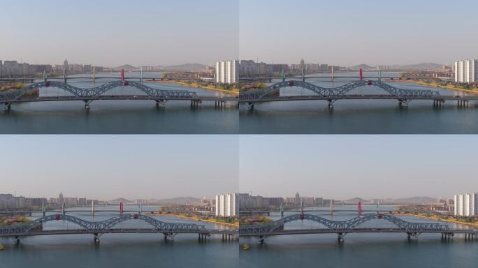 山东沂水沂河三桥风光