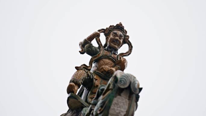 屋脊屋檐行什雕花古瓦神兽雕塑