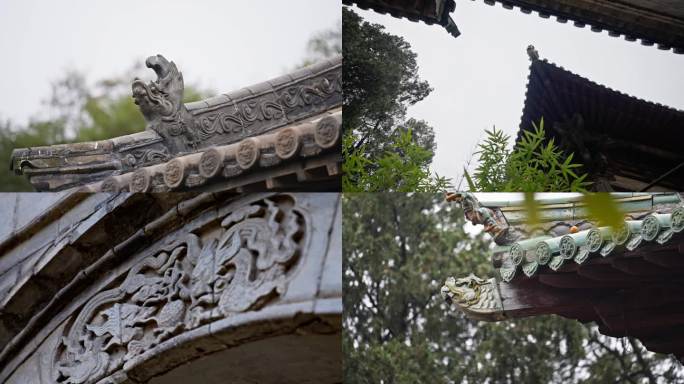 屋脊屋檐行什雕花古瓦神兽雕塑