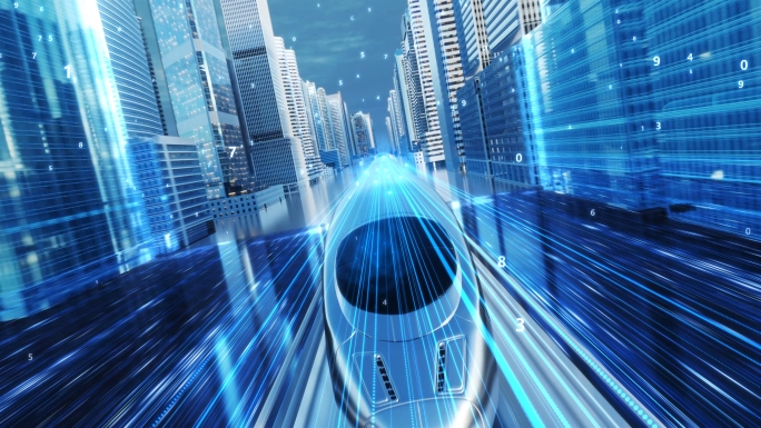 全息科技城市互联网数字化科技城市视频素材