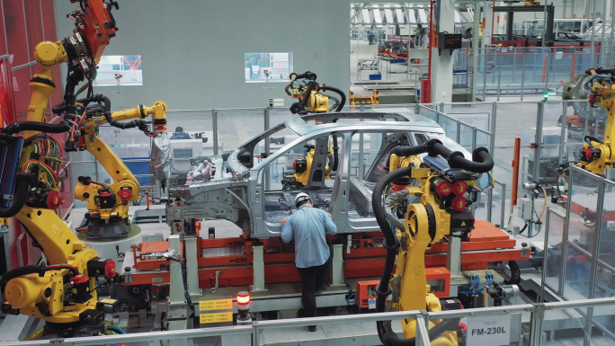 4K汽车智能制造自动化生产线 工业机器人