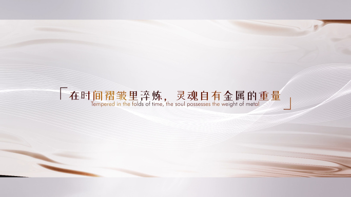 高端质感文字字幕展示