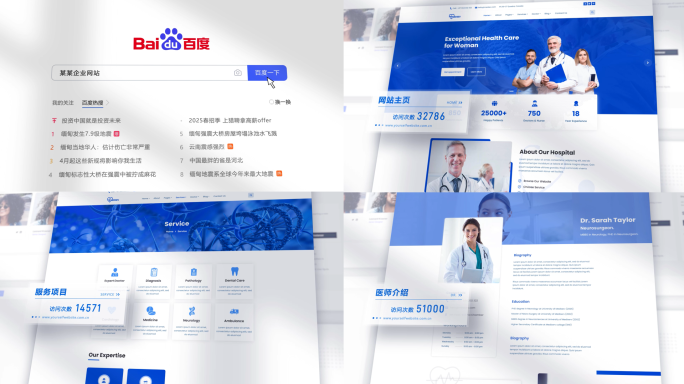 网站搜索网页展示网页特写网站浏览新闻报道