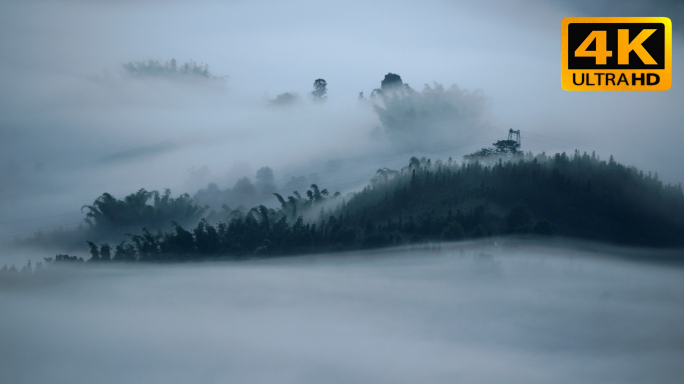 4k水墨山水 意境禅意 中国风 片头背景