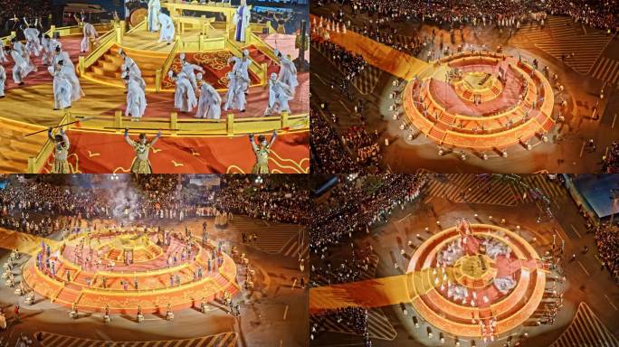 8K 2025年重庆丰都庙会开幕表演巡游