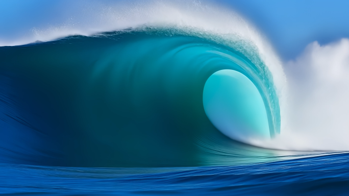 大海海洋海浪唯美大气