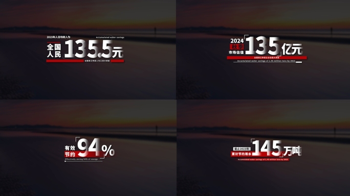 简约企业数据文字排版【无插件】