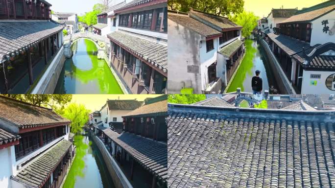 江苏苏州平江历史文化街区姑苏区航拍