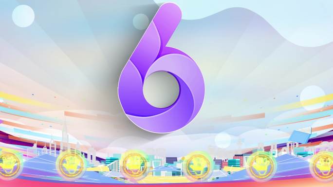 8K时尚卡通几何启动仪式