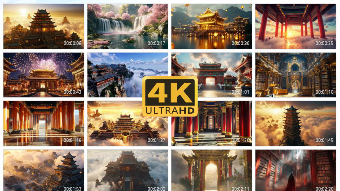 4K天庭天宫仙宫宫殿凌霄宝殿神仙1