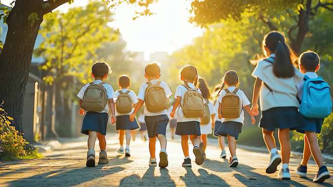 【4K】儿童小孩纯真成长学习希望