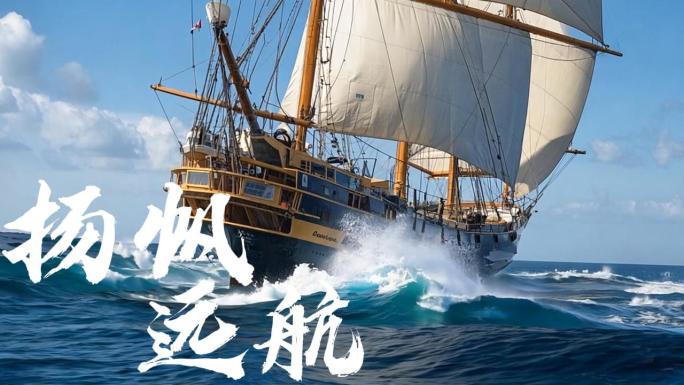 乘风破浪扬帆启航远航
