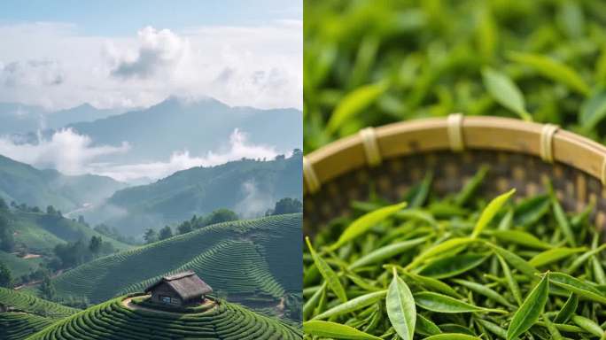 茶园竖版·茶场茶厂茶叶茶山