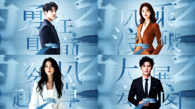 高端大气国风水墨人物介绍访谈片头AE模板