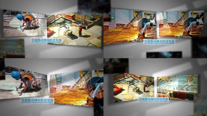 视频相册AE模板照片幻灯片动画制作