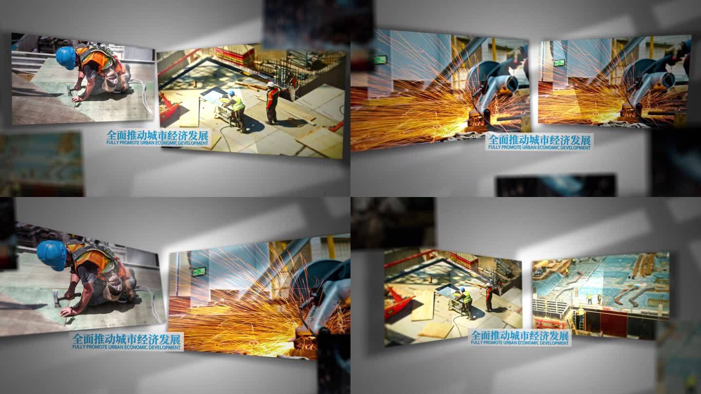 视频相册AE模板照片幻灯片动画制作