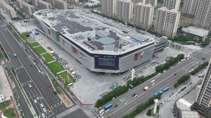 赣榆吾悦广场航拍延时