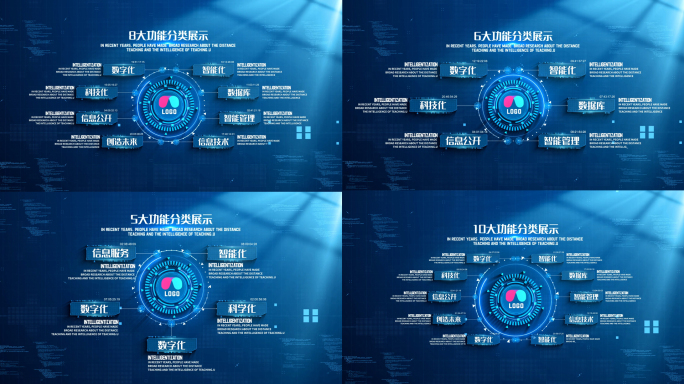 科技分类信息文字展示