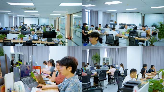 办公室职员工作场景