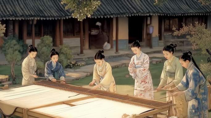 传统织布工艺