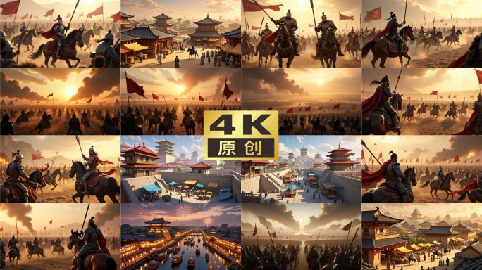 古代骑兵冲锋古代战争