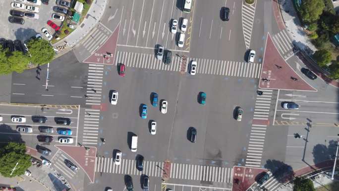 长沙友谊路口航拍实景 长沙交通枢纽